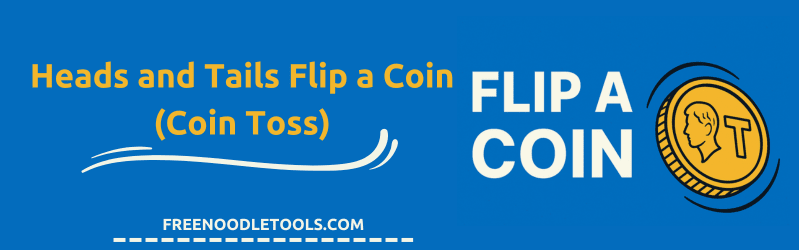 Heads and Tails Flip a Coin (Coin Toss)